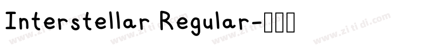 Interstellar Regular字体转换